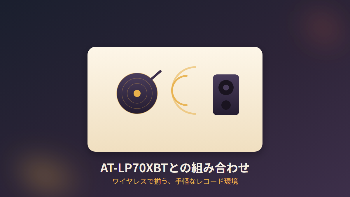 AT-SP3XとAT-LP70XBTの組み合わせのイメージ